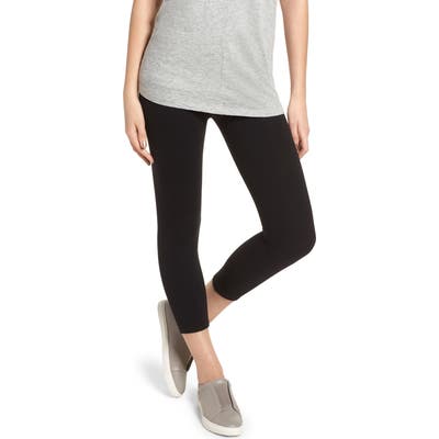 Nordstrom High Waist Crop Leggings, Black