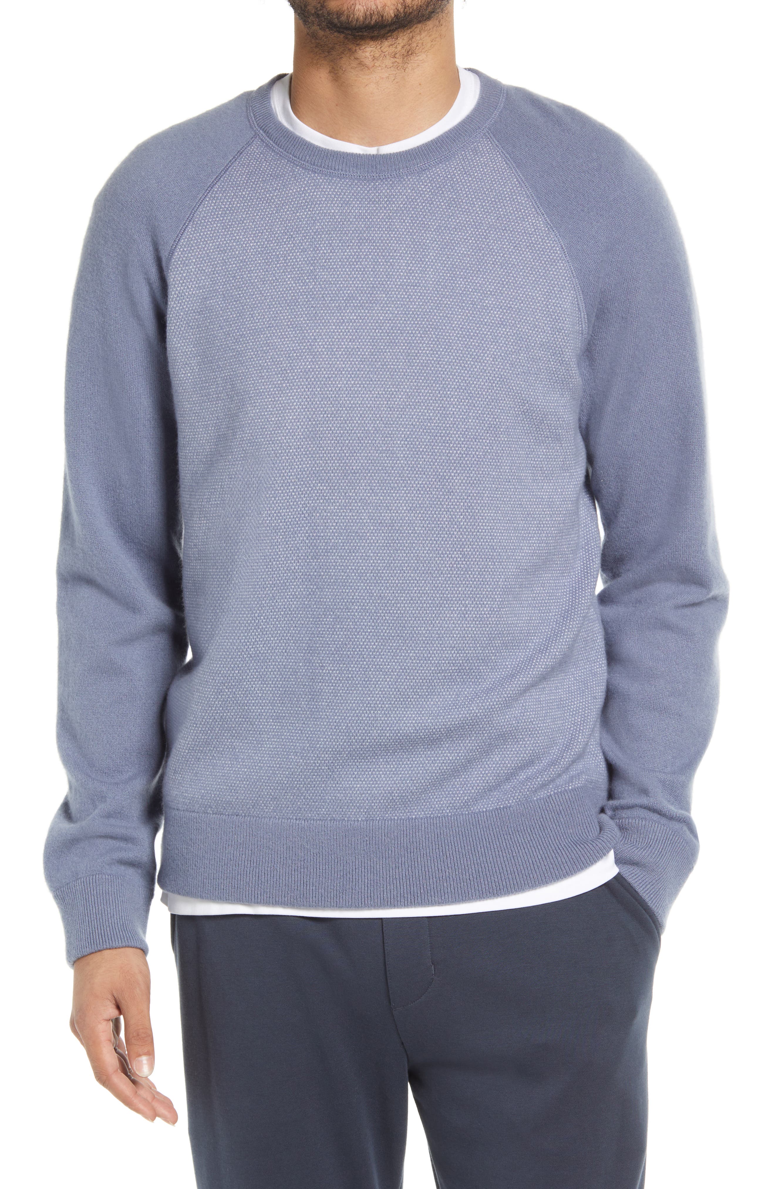 Vince Birdseye Baseball Wool \u0026 Cashmere-Blend Crewneck Sweater