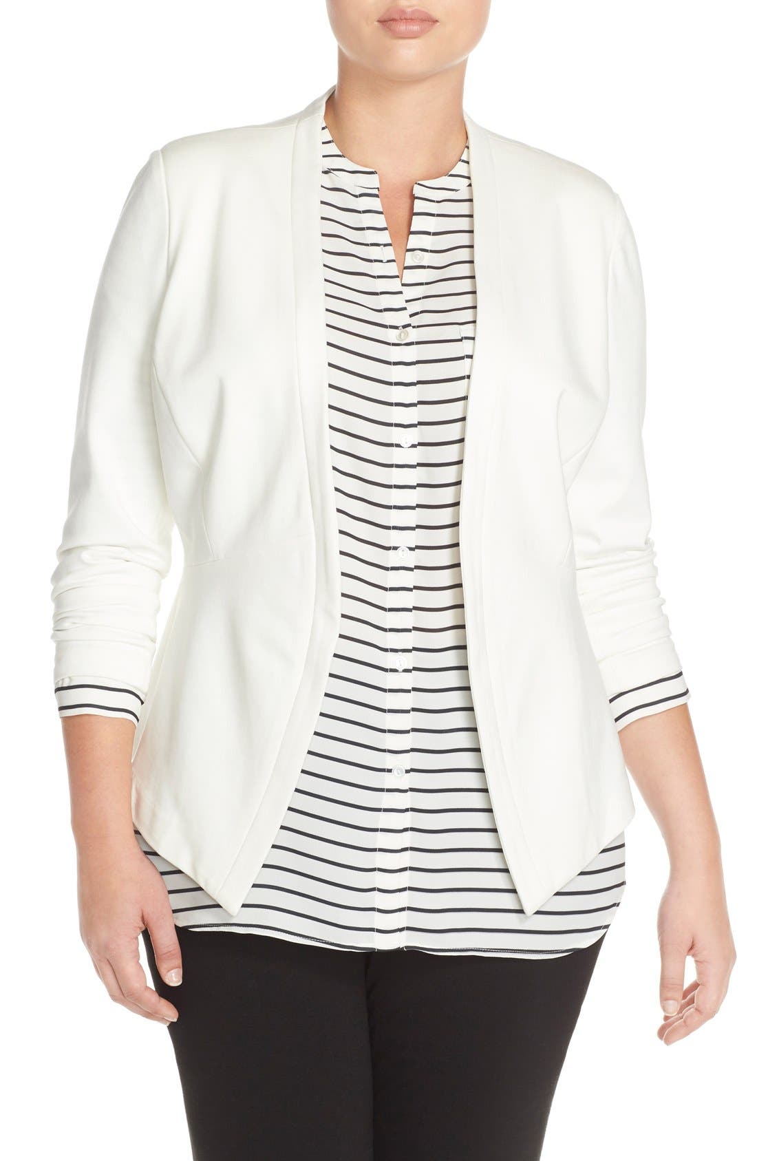 Tart 'annabella' Open Front Blazer In Gardenia