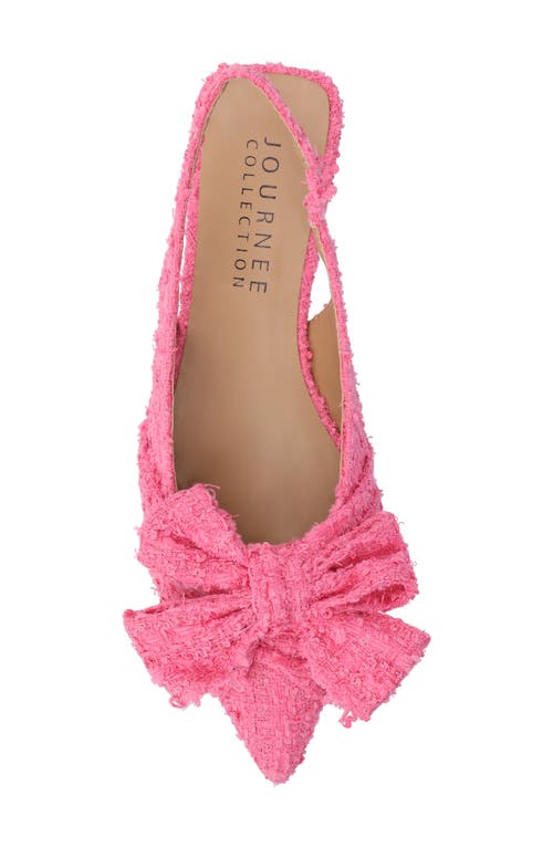 Journee Collection Sabrina Slingback Flat In Pink