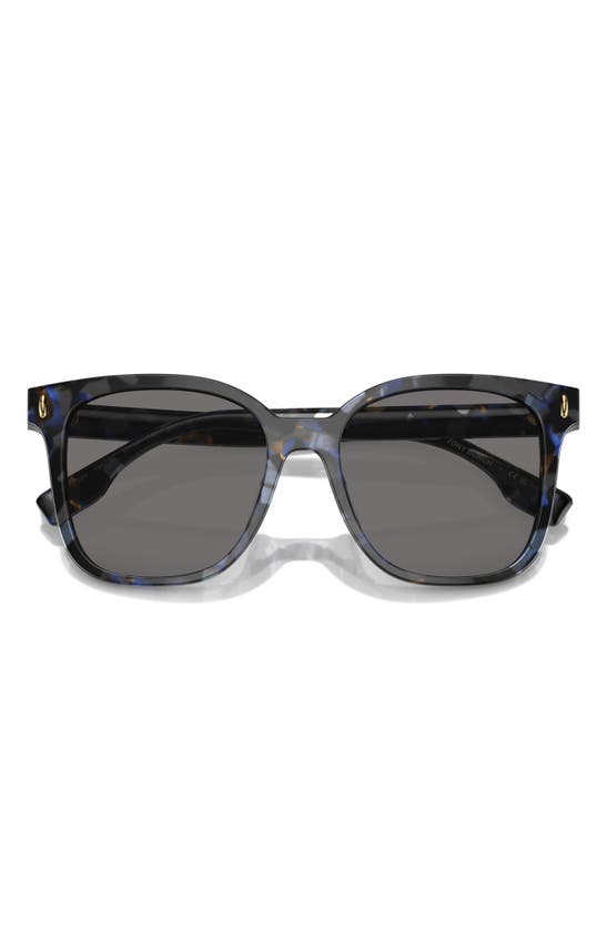 Tory Burch Woman Sunglass Ty7203u In Dark Grey/ Blue Tort