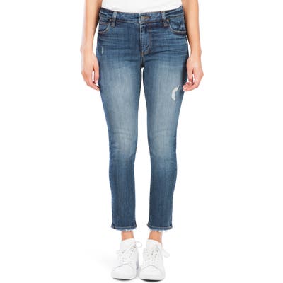 Kut From The Kloth Reese High Waist Ankle Straight Leg Jeans, Blue