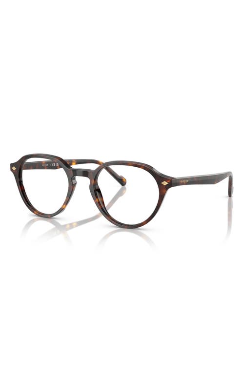 VOGUE 48mm Phantos Optical Glasses in Dark Havana 