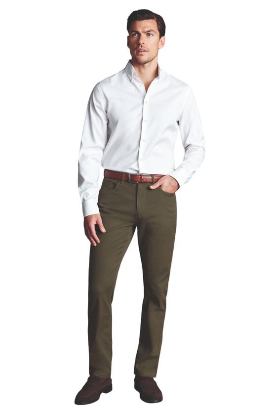 CHARLES TYRWHITT CHARLES TYRWHITT TWILL SLIM FIT 5 POCKET JEANS