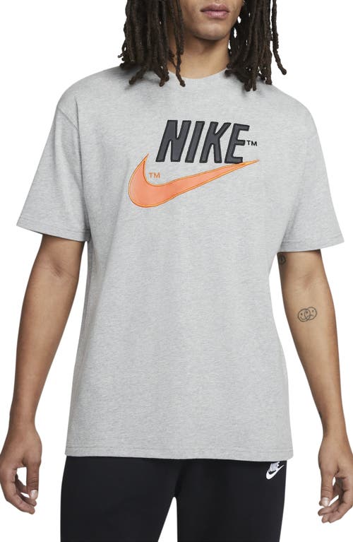 Nike Sportswear Trend Max 90 Appliqué Graphic Tee in Dark Grey Heather at Nordstrom, Size Large L