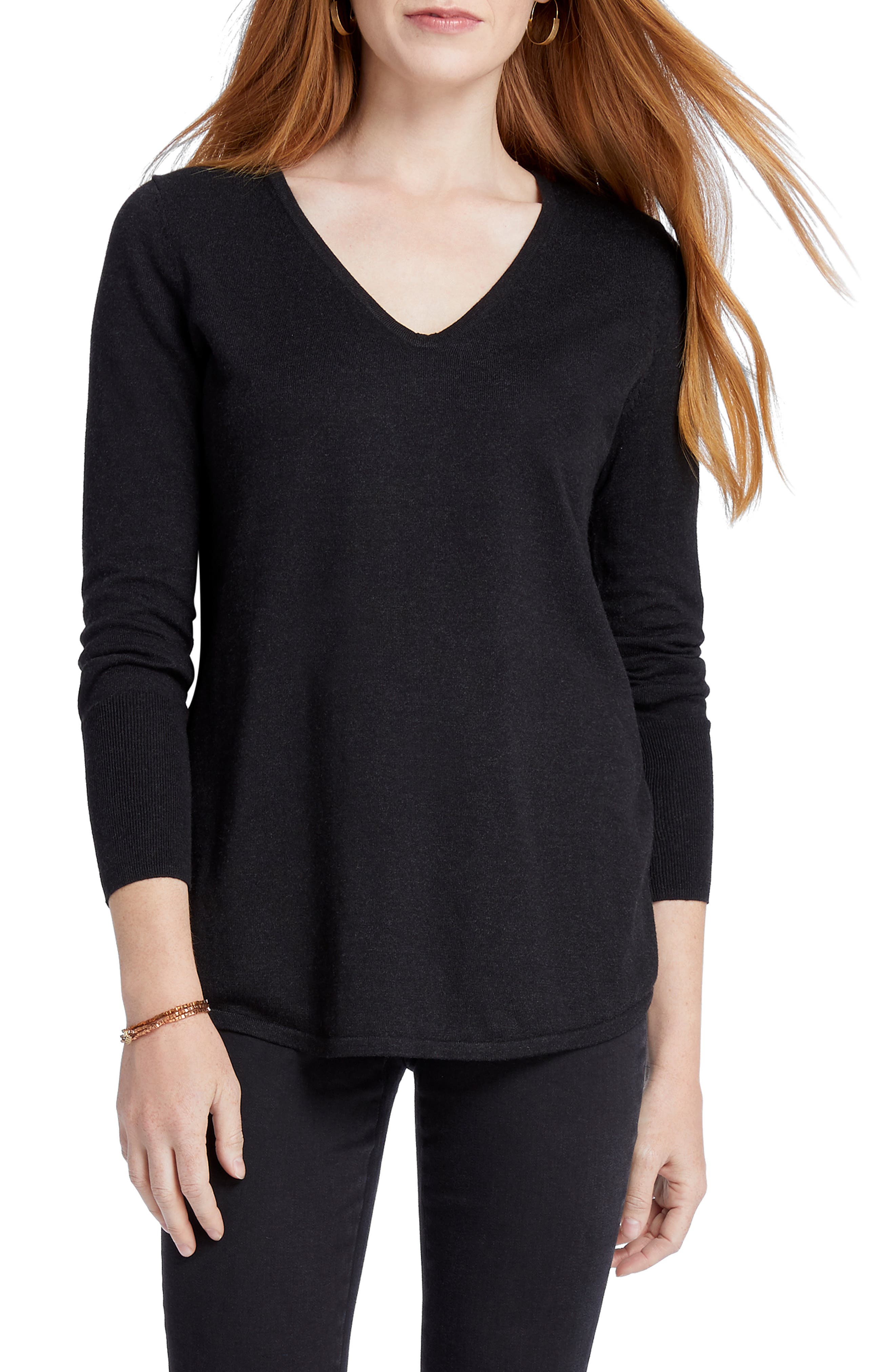 nic and zoe vital v neck sweater