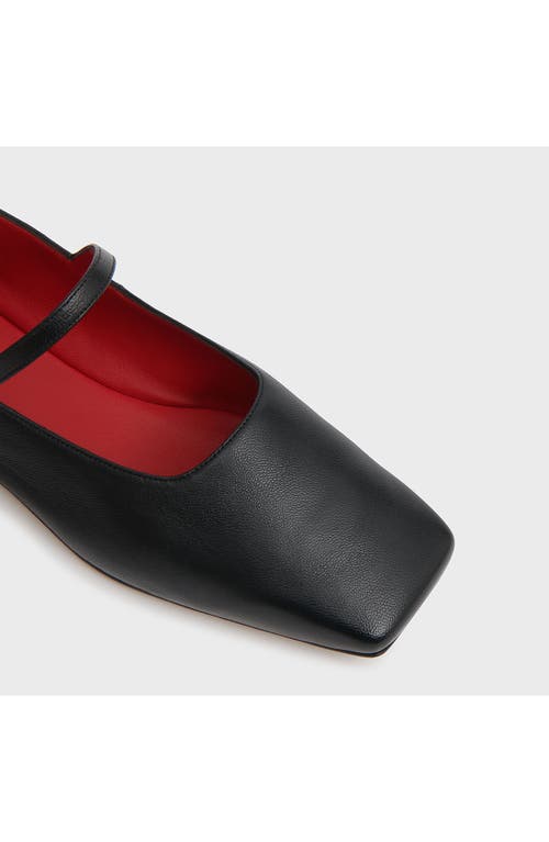 Mansur Gavriel Square Toe Mary Jane In Black