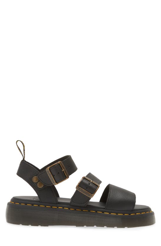 Shop Dr. Martens' Gryphon Quad Sandal In Black