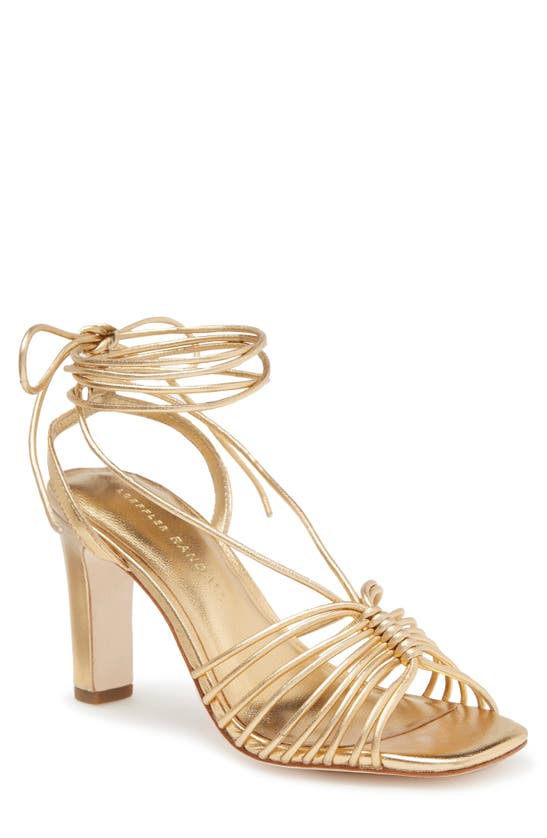 Loeffler Randall Hallie Lace Up Sandal In Gold ModeSens