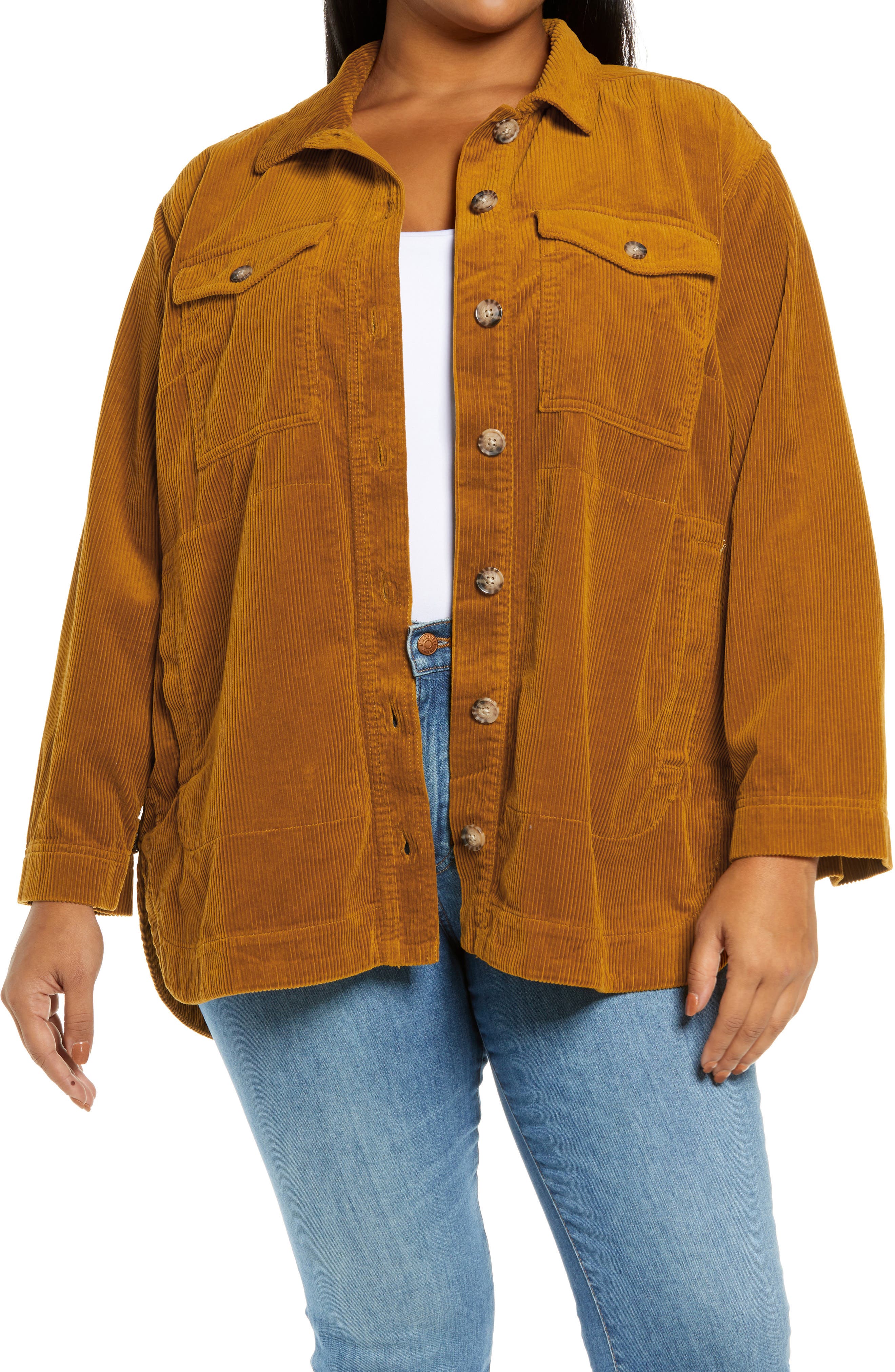 yellow jean jacket plus size