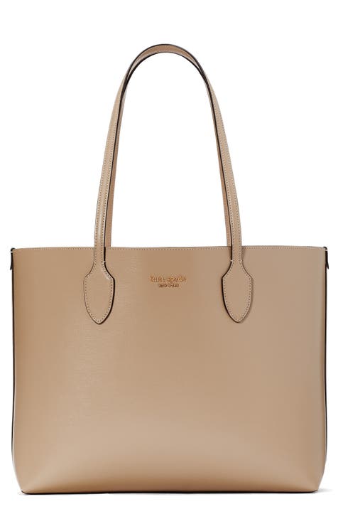 large bleecker leather tote