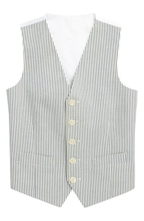 Kids' Classic Fit Stripe Cotton Vest (Little Kid)