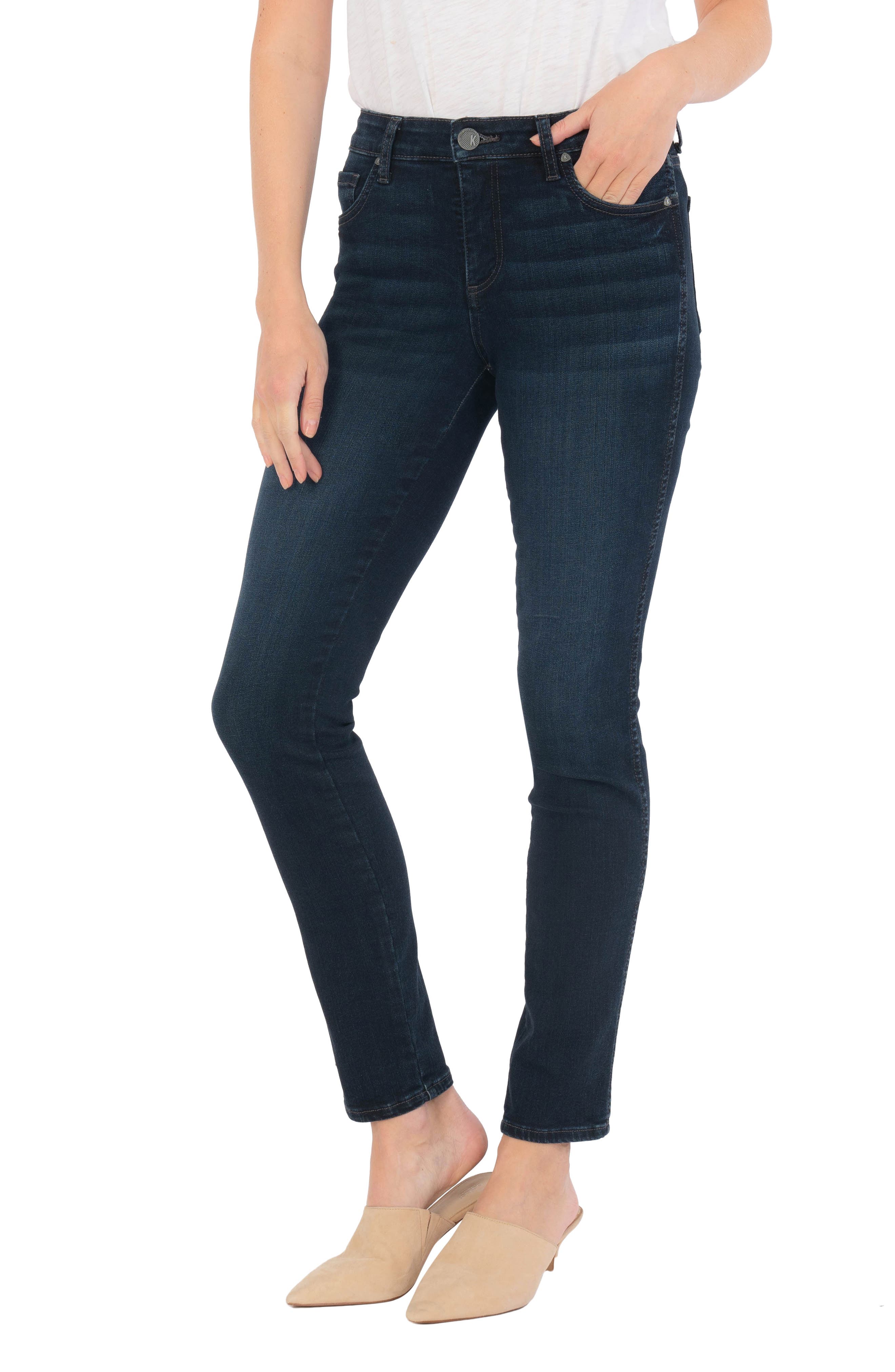 high waisted relaxed skinny jeans