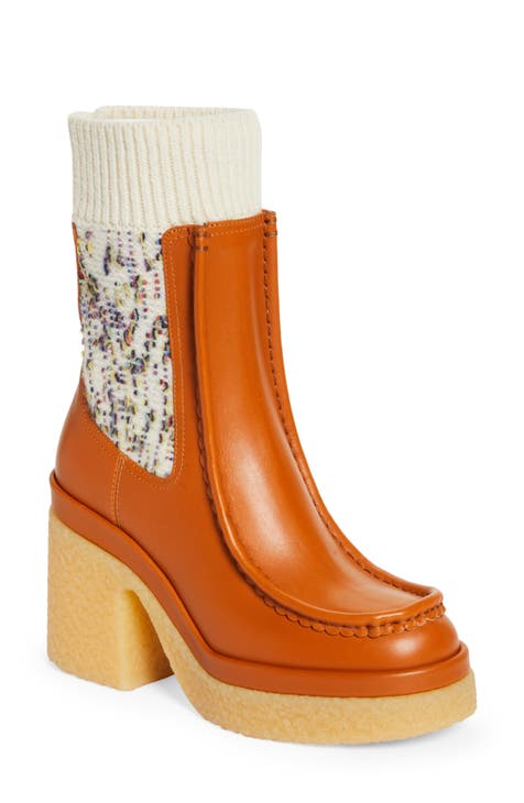 Jamie Sock Cuff Ankle Boot (Women)