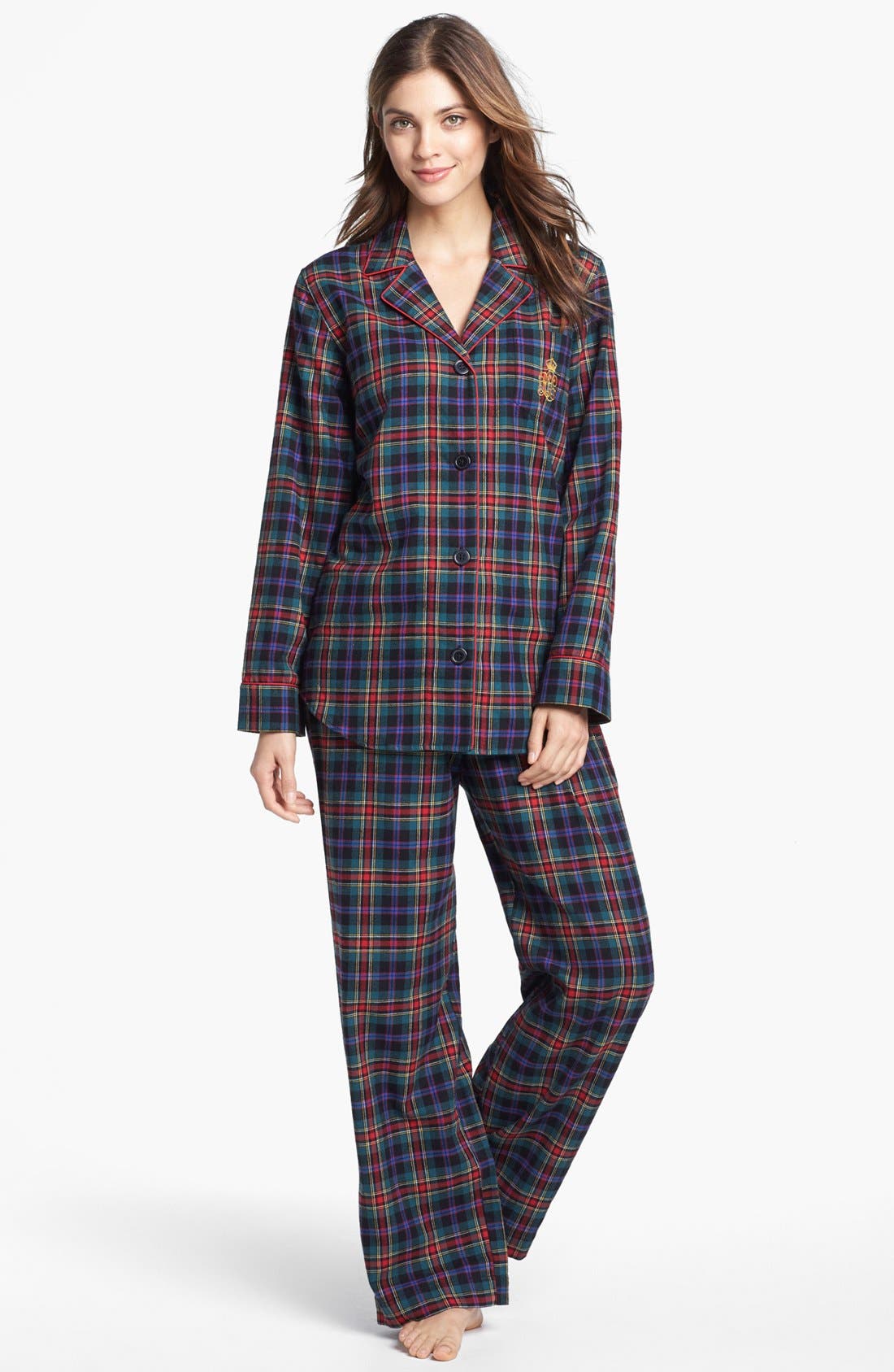 Lauren Ralph Lauren Brushed Twill Pajamas Nordstrom