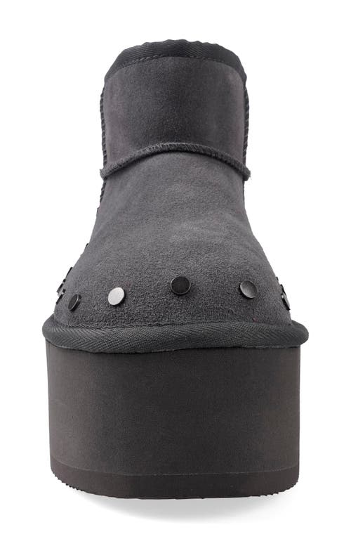 CANDIES CANDIE'S SHYE FAUX FUR PLATFORM BOOTIE