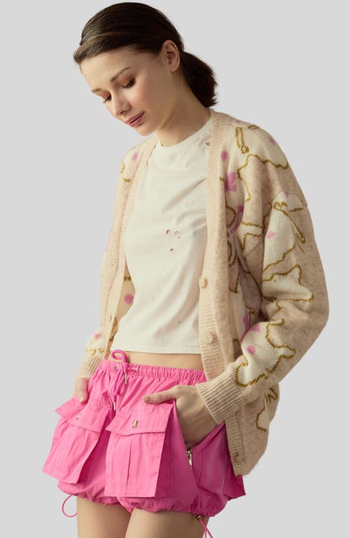 Cynthia Rowley Cargo-pocket Bloomer Shorts In Hot Pink