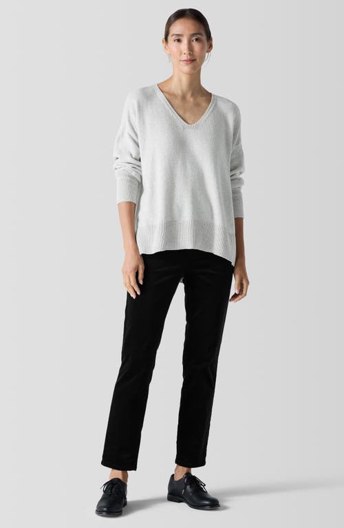 Shop Eileen Fisher High Waist Slim Ankle Pants In Black