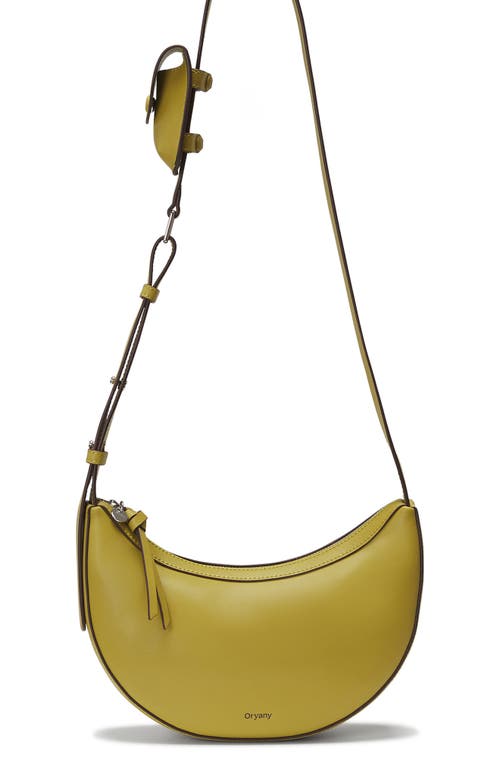 Shop Oryany Rookie Leather Crossbody Bag In Leaf Olive