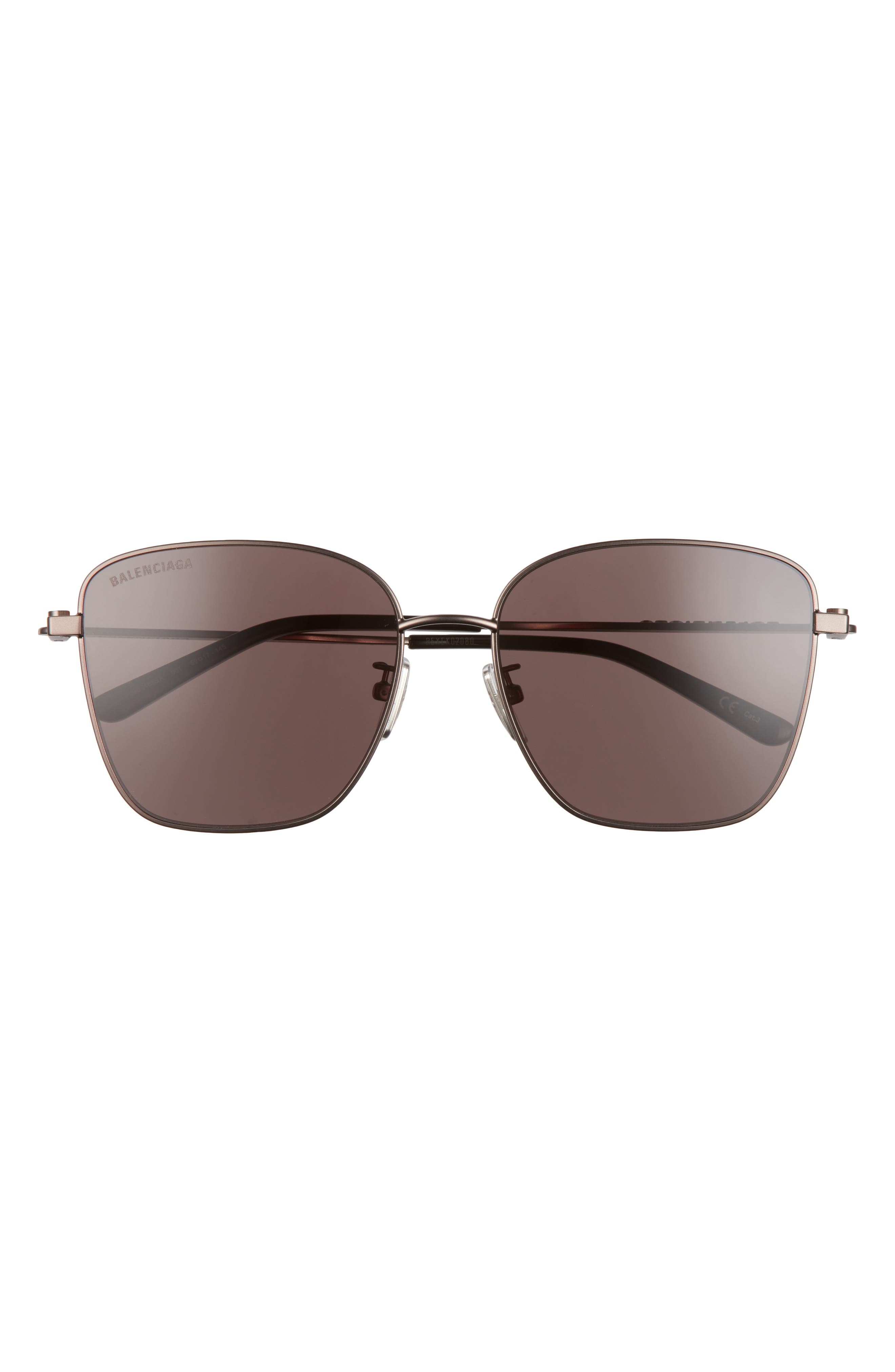 Balenciaga 59mm Square Sunglasses in Grey at Nordstrom