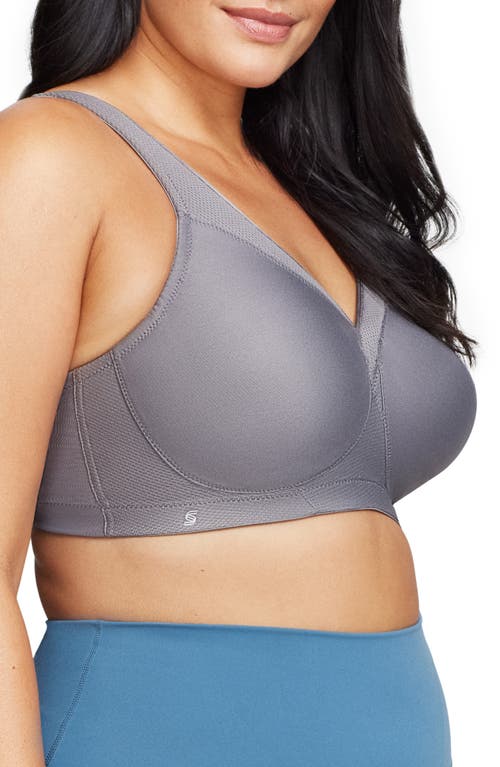 Glamorise Magiclift® Seamless Sports Bra In Charcoal Gray