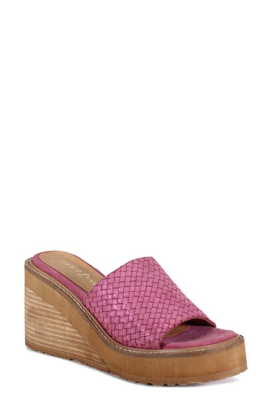 Diba True Stare Down Platform Wedge Sandal In Pink