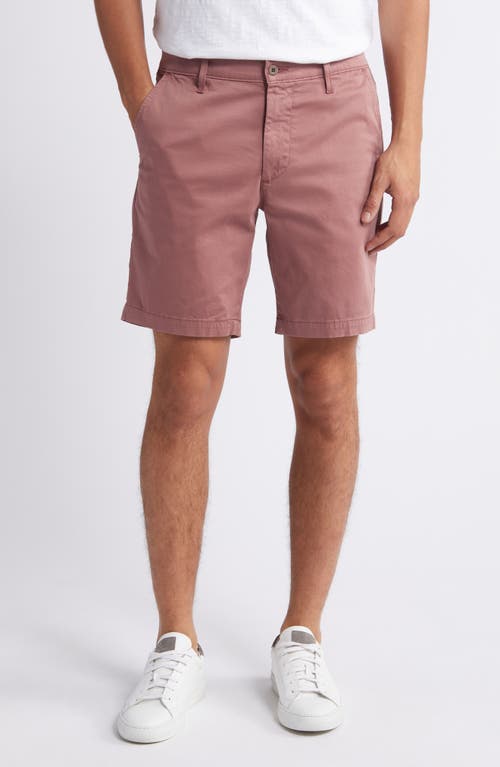 Ag Wanderer 8.5-inch Stretch Cotton Chino Shorts In Purple