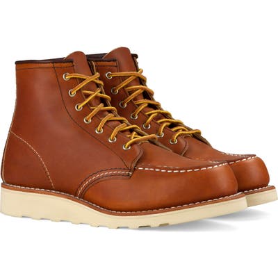 Red Wing 6-Inch Moc Boot- Brown