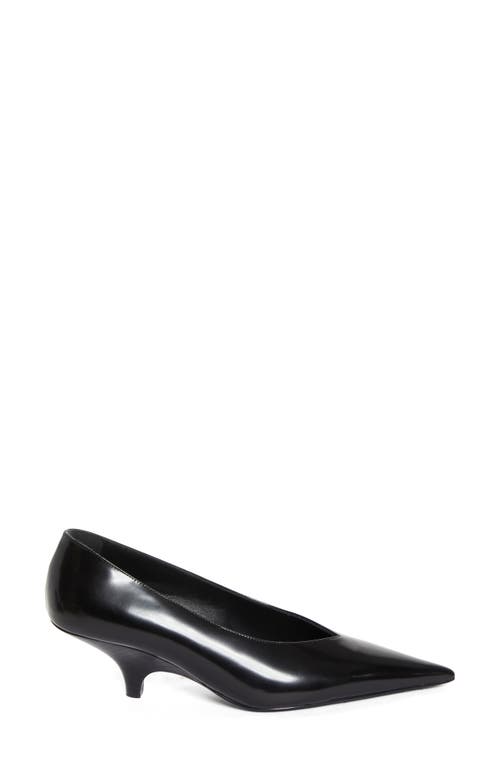 Shop Totême Toteme Pointed Toe Pump In Black