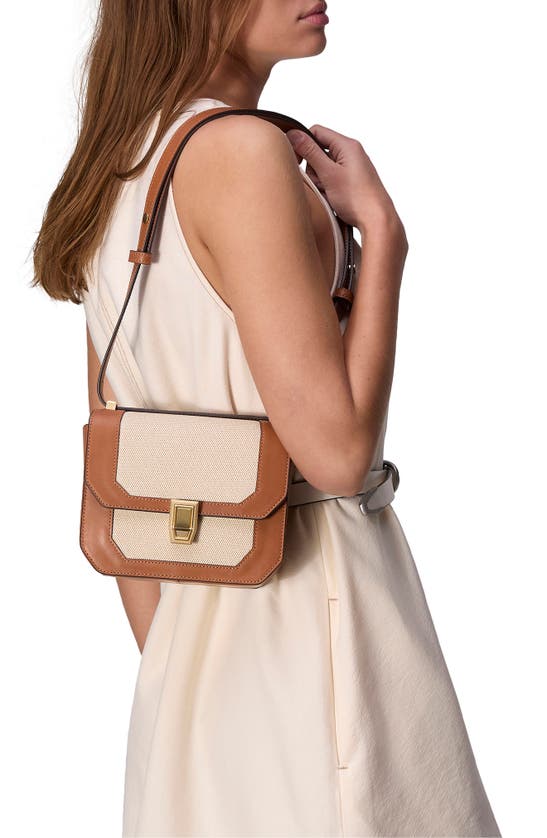 Shop Rag & Bone Small Max Canvas & Leather Crossbody Bag In Natural