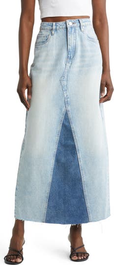 BLANKNYC Patchwork Denim Skirt | Nordstrom
