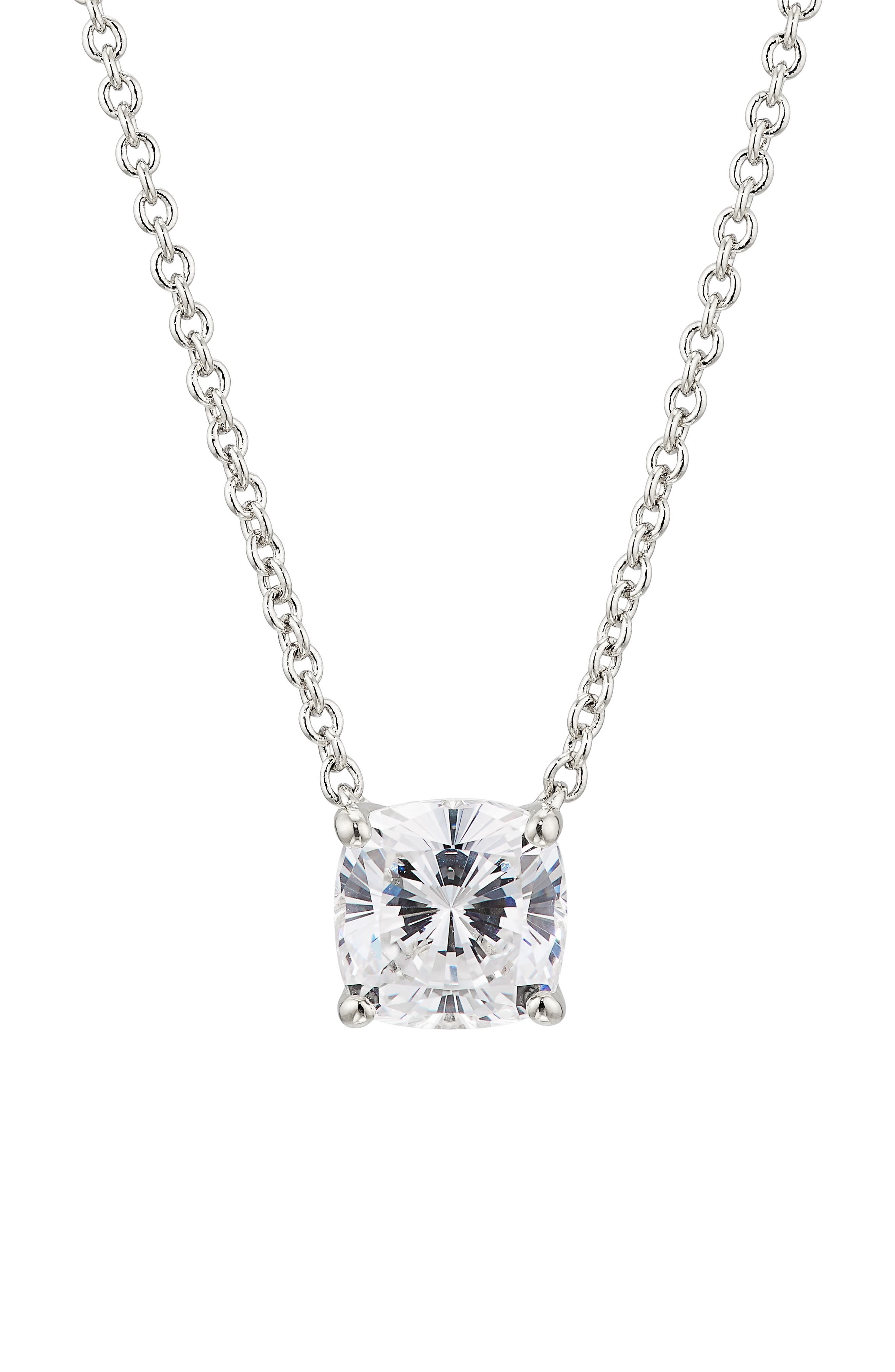 large cubic zirconia pendant