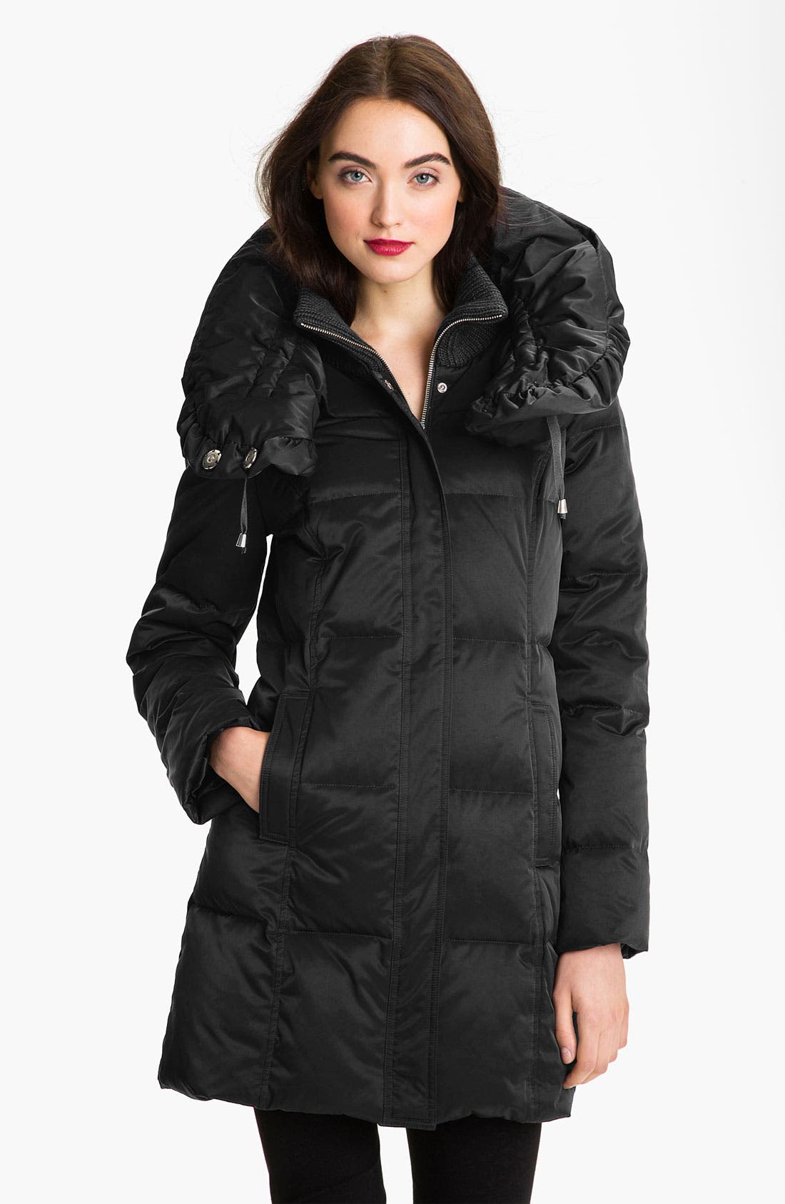 Elie Tahari Pillow Collar Down Coat Nordstrom