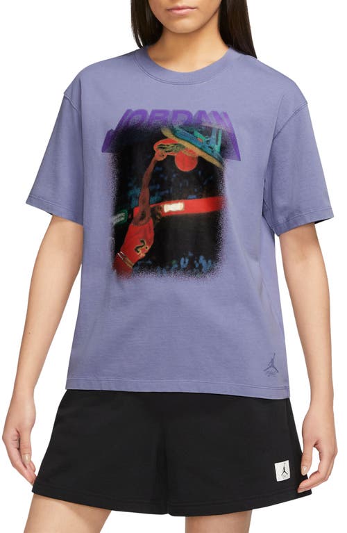 MJ Heritage Graphic T-Shirt in Sky Light Purple