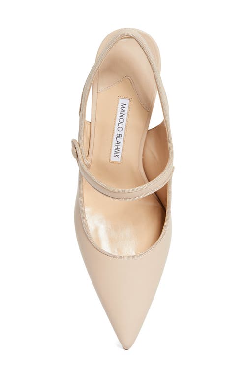 MANOLO BLAHNIK MANOLO BLAHNIK CAMPARISLI POINTED TOE MARY JANE SLINGBACK PUMP