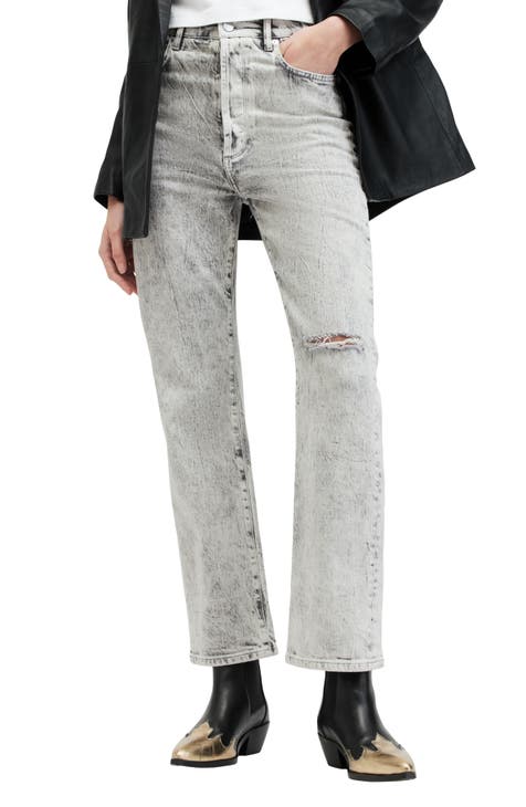 Women's Grey Jeans, Skinny + Distressed Grey Jeans