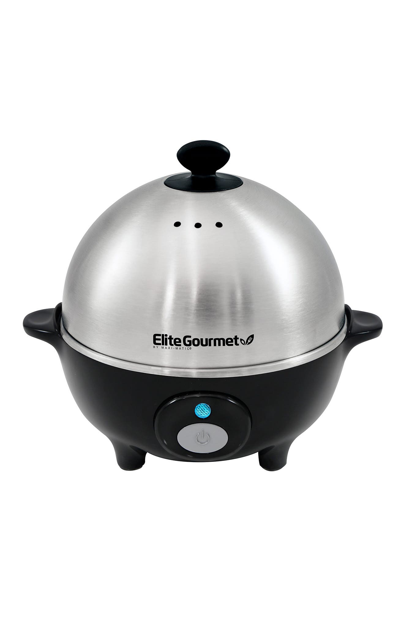 Maxi-matic Elite Platinum Egc-508 Egg Cooker Stainless Steel In Black