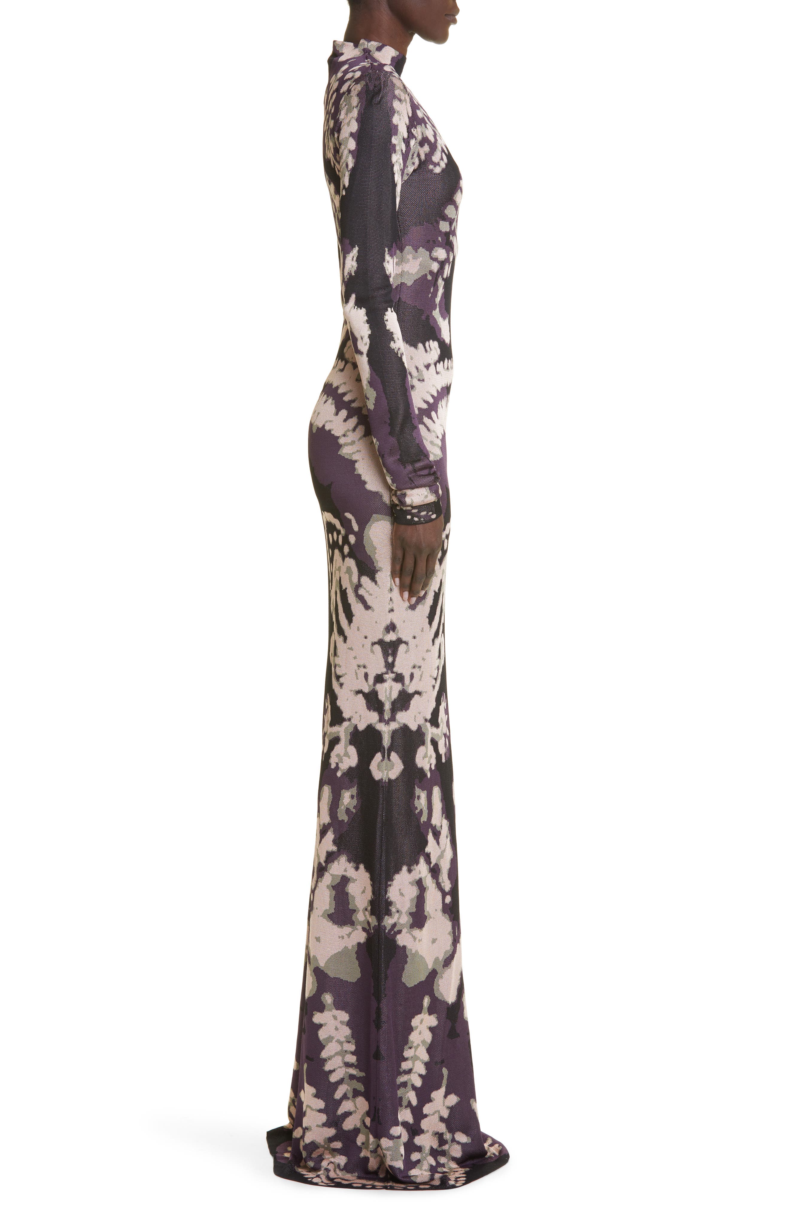 Altuzarra Rhea Ink Blot Jacquard Long Sleeve Dress in Black Rorschach  Jacquard | Smart Closet