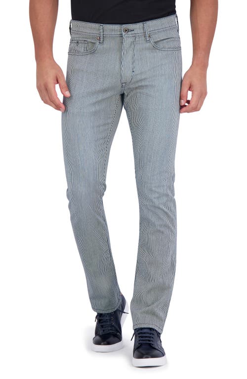 Robert Graham Men's Grassini Striped Slim Fit Denim Pants In Indigo