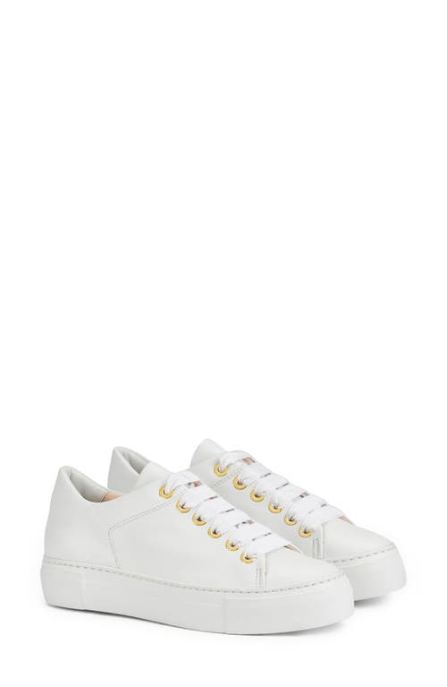 Shop Agl Attilio Giusti Leombruni Agl Parsy Low Top Platform Sneaker In White-white