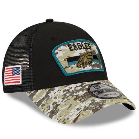 Men's New Era Stone Philadelphia Eagles 2023 Salute to Service 9TWENTY Adjustable Hat