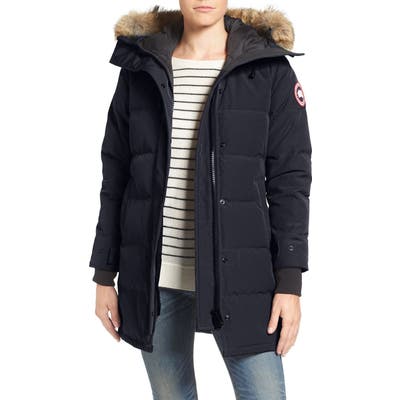Canada Goose Shelburne Fusion Fit Genuine Coyote Fur Trim Down Parka