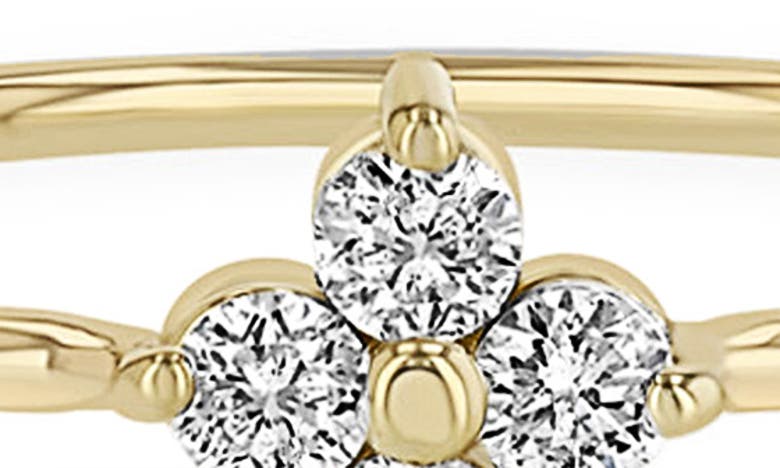 Zoë Chicco 14k Yellow Gold Prong Diamonds Diamond Flower Ring In Yellow Gold