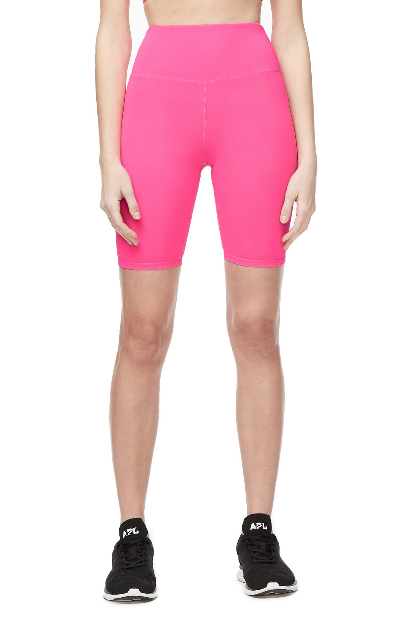 neon color biker shorts