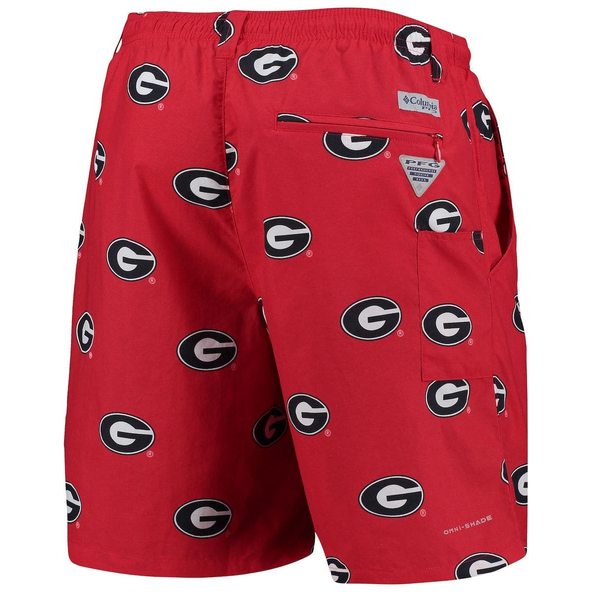 red pfg shorts