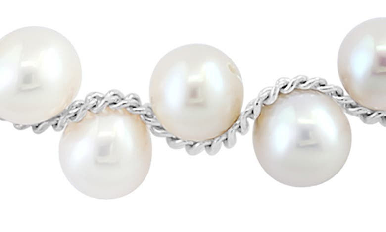 Effy Sterling Silver 5mm Freshwater Pearl Bracelet In Silver
