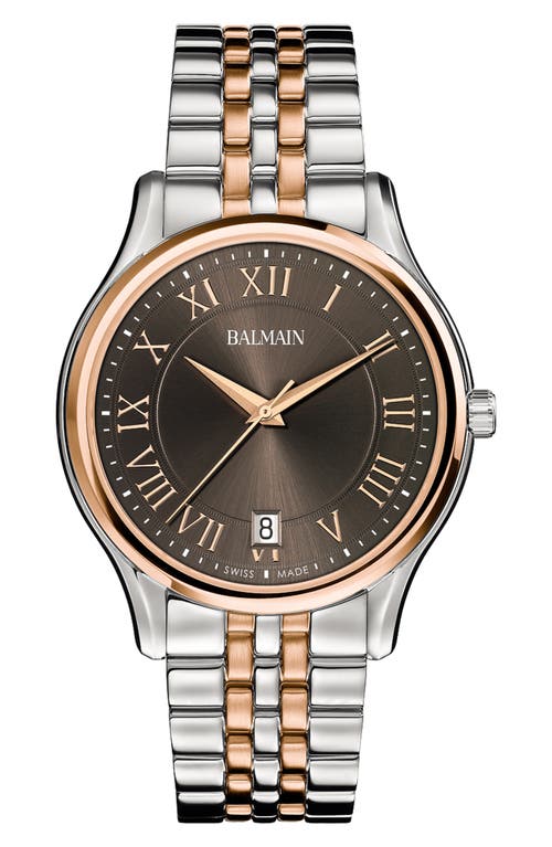 Balmain Watches Classic R Two-tone Bracelet Watch In Gold