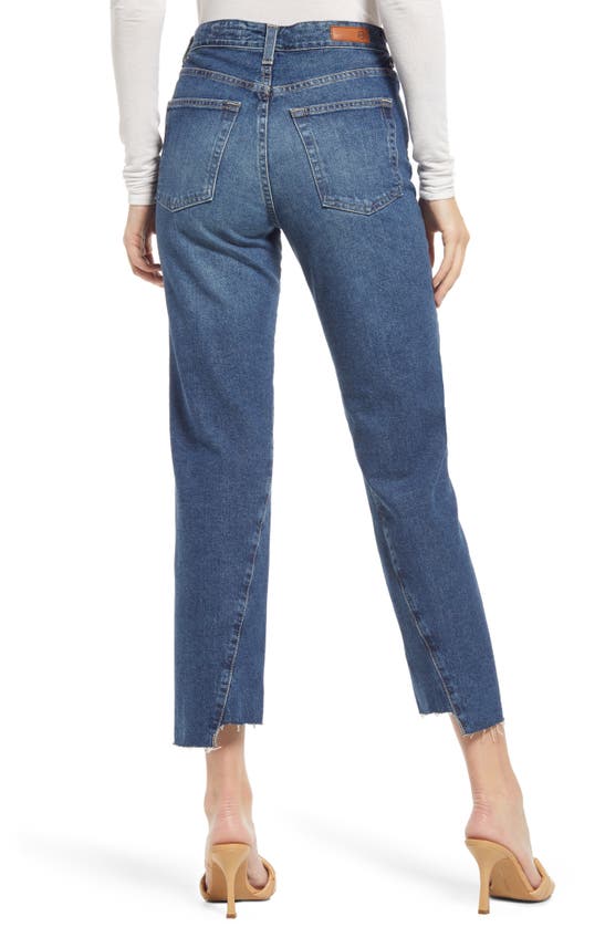Shop Ag Twisted Alexis High Waist Raw Hem Jeans In Mentor