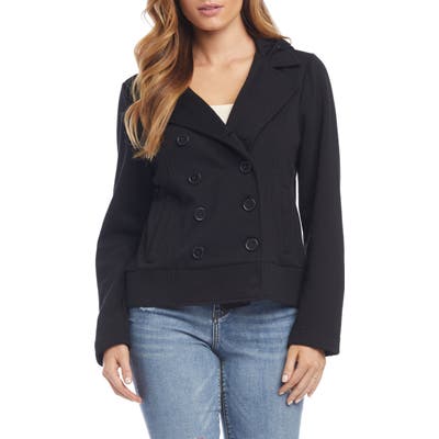 Karen Kane Hooded Knit Jacket, Black