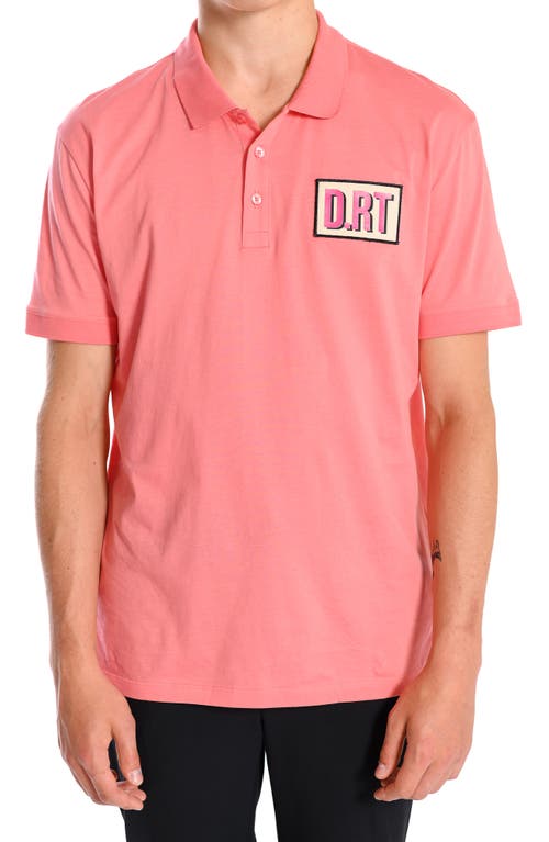 D.RT D. RT Proper Cotton Polo Shirt in Pink